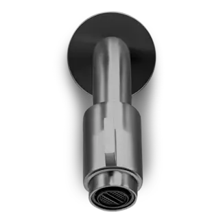 Fonteinkraan wand gunmetal PVD bij Sanitear