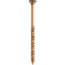 Forgefast universele schroeven platkop voldraad geel 5x90mm TX25 bij Toolstation Nederland