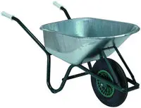 Fort kruiwagen staal groen, zilver 8cm 80L bij Hubo