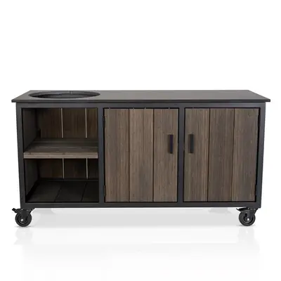 Fraaii Buitenkeuken Bamboo Graphite Inferno bij Barbecueplein
