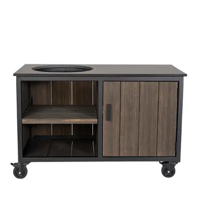 Fraaii Buitenkeuken Bamboo Graphite Storage bij Vuur & Rook