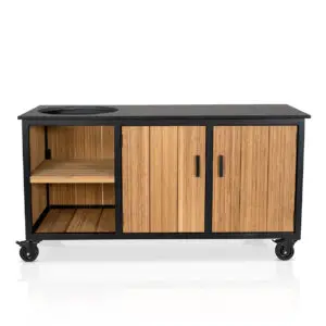 Fraaii Buitenkeuken Bamboo Natural Inferno (185 x 71 x 90) bij Allesvoorkamado.nl