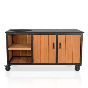 Fraaii Buitenkeuken Bamboo Teak Oil Inferno (185 x 71 x 90) bij Allesvoorkamado.nl
