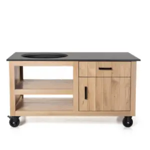 Fraaii Buitenkeuken Eiken Compact (151 x 71 x 90) bij Allesvoorkamado.nl