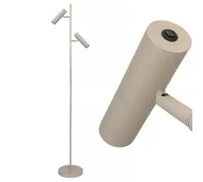 Freelight Vloerlamp Undici 2 lichts H 150 cm beige bij Lamponline