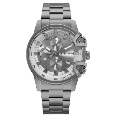G-STAR Bend3D Lichtgunkleurig Stalen Herenhorloge GSW.505.06 bij Brandfield