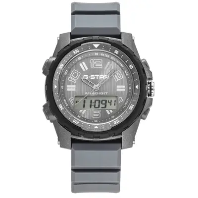 G-STAR Ops01 Grijs Zwart Ana-digi Herenhorloge GSW.502.01 bij Brandfield