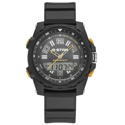 G-STAR Ops01 Zwart Ana-Digi Horloge GSW.502.02 bij Brandfield