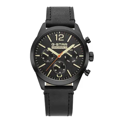G-STAR Originals Zwart Leren Herenhorloge GSW.504.02 bij Brandfield