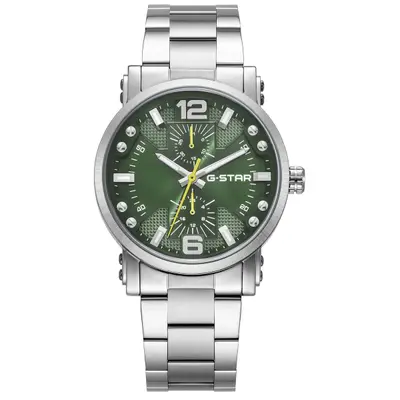 G-STAR Rovic Zilverkleurig Stalen Herenhorloge GSW.509.06 bij Brandfield