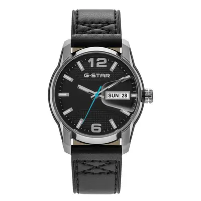 G-STAR Selvedge Zwart Leren Herenhorloge GSW.507.02 bij Brandfield