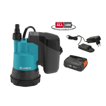 Gardena Accu dompelpomp 2000/2, 18V set bij Detuinmachineshop