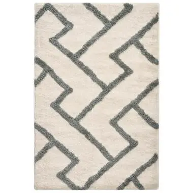 GARHI - Badmat - Beige/Grijs - 60 x 90 cm - Stof bij Leen Bakker