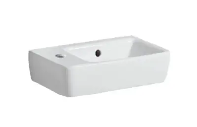 Geberit Selnova - Fontein 40x25 cm, met overloop, 1 kraangat links, wit 501.518.00.7 bij Sanitino