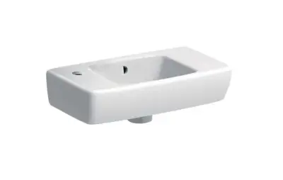 Geberit Selnova - Fontein 45x25 cm, met overloop, 1 kraangat links, wit 500.319.01.5 bij Sanitino
