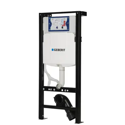 Geberit UP320 inbouwreservoir met Plieger frame bij Sanitairkamer