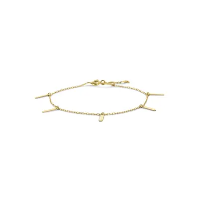 Geelgouden bedelarmband met staafjes B137-60320-Z-Y bij Siebel Juweliers