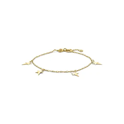 Geelgouden bedelarmband ster B137-60327-Z-Y bij Siebel Juweliers