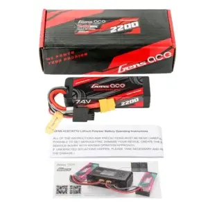 Gens Ace G-Tech 2200mAh 7,4V 2S 60C GRP-76 Hardcase LiPo Accu – XT60 stekker bij Toemen Modelsport