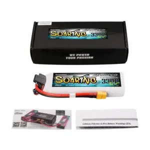 Gens Ace G-Tech Soaring 3300mAh 14.8V 30C 4S1P LiPo Accu met XT60 Stekker bij Toemen Modelsport
