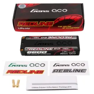 Gens Ace Redline 2.0 6600mAh 7,4V 2S 140C Hardcase LiPo Accu – 5,0mm Bullet bij Toemen Modelsport