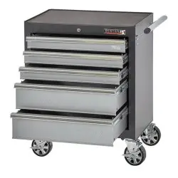 Gereedschapswagen grijs/antraciet 5 laden leeg met quick lock bij Powerplustools