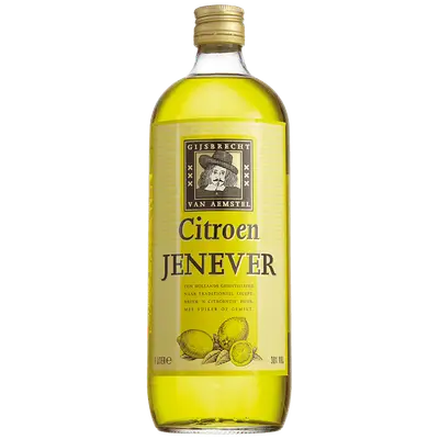 Gijsbrecht van Aemstel Citroen Jenever HELE LITER bij Dirck3 (Dirck III)