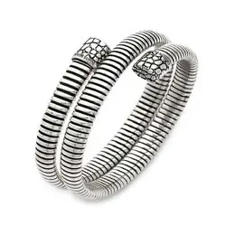Giovanni Raspini armband tubogas Croco dubbel bij Zilver.nl