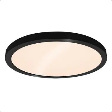 Goliving Plafondlamp - Plafonnière - LED - Ø23cm - Zwart bij Leen Bakker