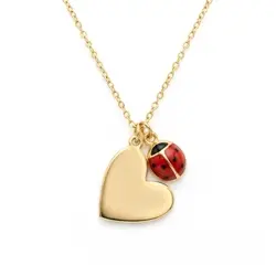 Gouden ketting met hartje bij Zilver.nl