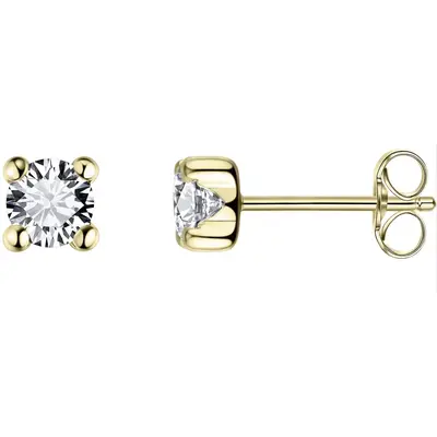 Gouden oorbellen VGE001/3 bij Juwelier van Dam