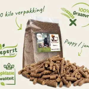 Graanvrij geperst puppyvoer kip bij Hondenshop.nl