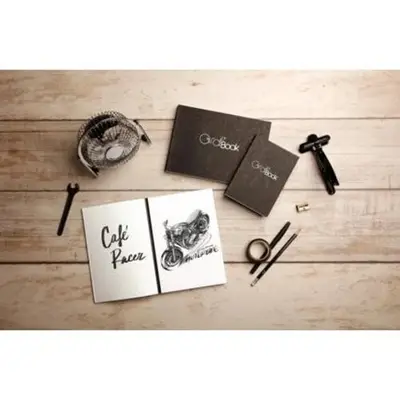 Graf Book Schetsboek 100 grams 360° open 100 vel zwarte cover bij Art en Hobby