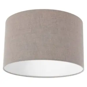 Grijs grof linnen lampenkap K7396RS bij Breman Verlichting