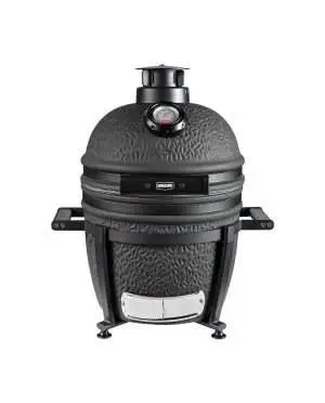 Grill Guru Prime Matt Black Compact | Kamado Deal bij Rookplankje.nl