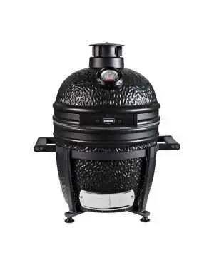 Grill Guru Prime Satin Black Compact | Kamado Deal bij Rookplankje.nl