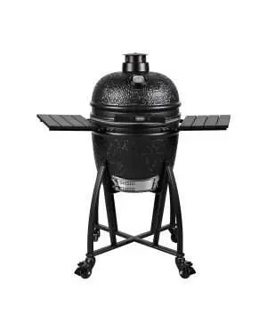Grill Guru Prime Satin Black Medium | Kamado Deal bij Rookplankje.nl