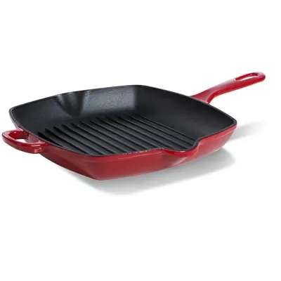 Grillpan BK Bourgogne Chili Red 26 cm bij Kookexpert