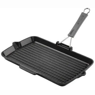Grillpan Staub Rechthoek Zwart 34 x 21 cm bij Kookexpert