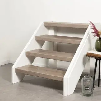 Grizzly Oak open traprenovatie set | doe-het-zelf set bij Stairscompany