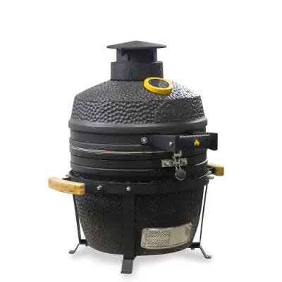 GRLLR Ember Classic 16 Charocal Black Kamado BBQ Mat Zwart bij BBQkopen.nl