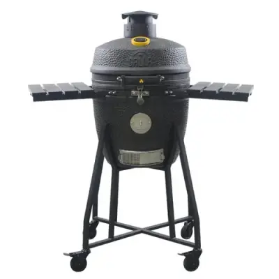 GRLLR Ember Classic 18 Charocal Black Kamado BBQ Mat Zwart bij BBQkopen.nl