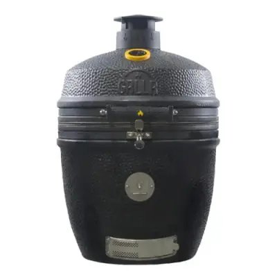 GRLLR Ember Classic 22 Built In Charocal Black Kamado BBQ Mat Zwart bij BBQkopen.nl