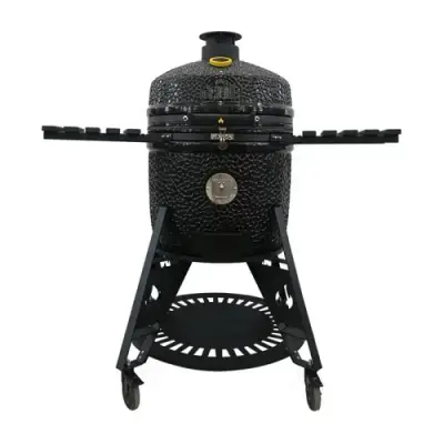 GRLLR Ember PRO 23 Shiny Black Kamado BBQ Glanzend Zwart bij BBQkopen.nl
