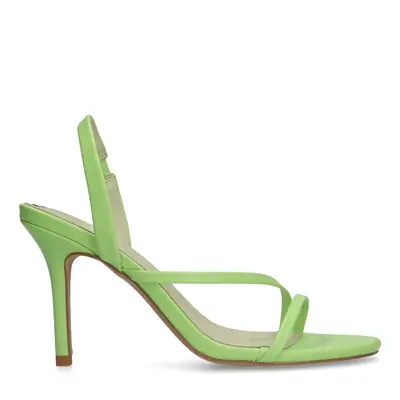 Groene sandalen met naaldhak bij Sacha