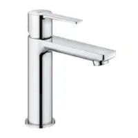 Grohe Lineare New s-size wastafelkraan met klikwaste chroom Kranen bij Sani-Dump