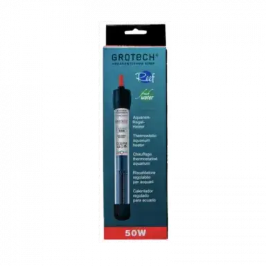Grotech Thermostatische Aquariumverwarming 50W bij Coral and Fish Store