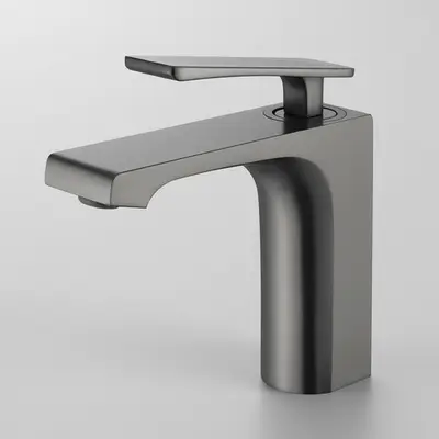 Gun metal wastafel mengkraan bij Badkranenwinkel