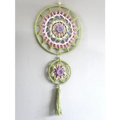Haakpakket Funny Mandala Pastel 25 cm bij Art en Hobby