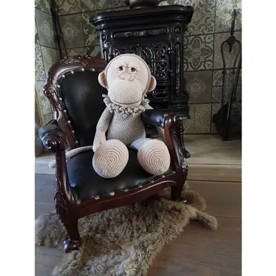 Haakpakket XXL Funny Monkey basic Grandpa bij Art en Hobby